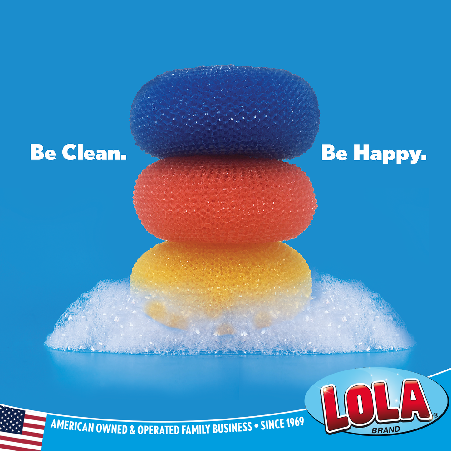 Plastic Mesh Scourer - 3 pack, each 3.75" x 1.25"