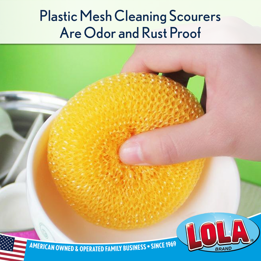 Jumbo Plastic Mesh Scourer - 2 Pack (Assorted Colors)