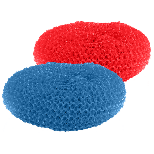 Plastic Mesh Scourer - 2 pack, each 3.375" x 1.25"