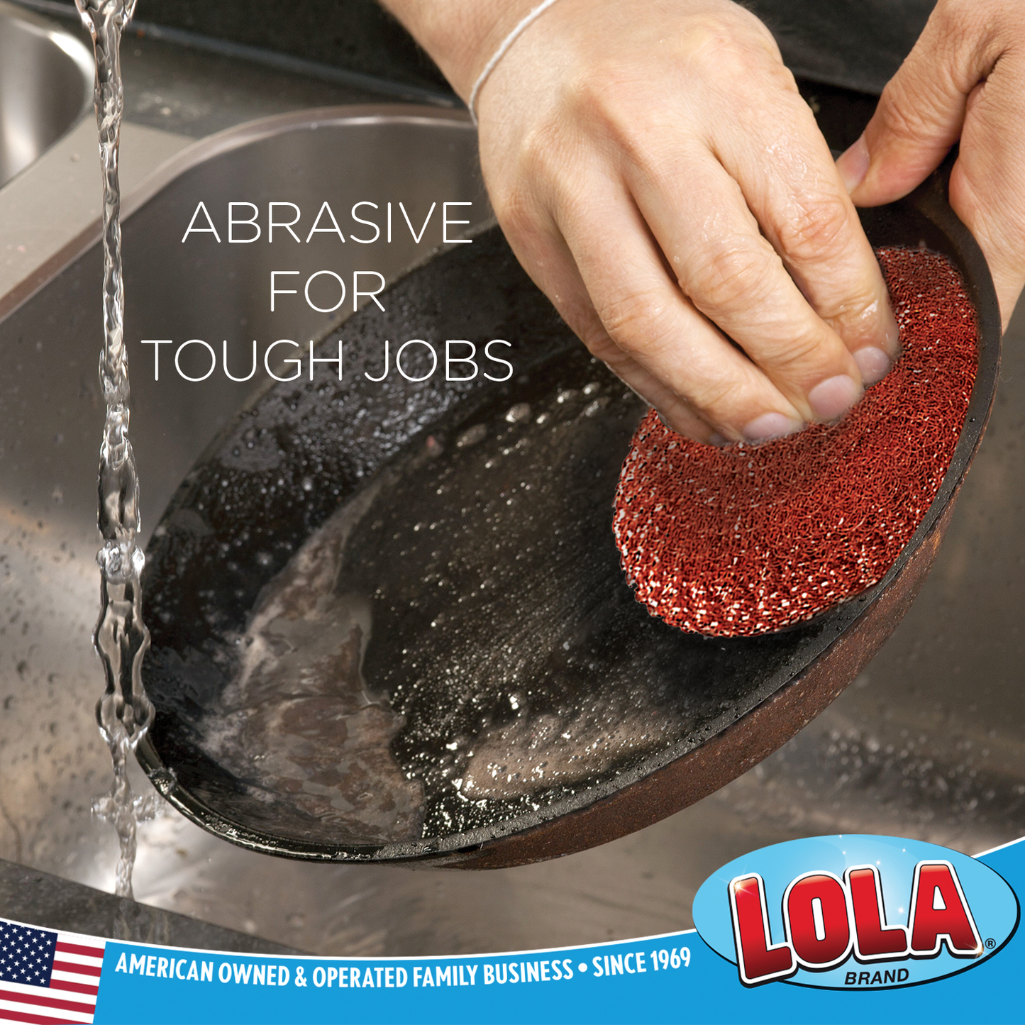 Copper Mesh Scourer, size 3.5" x 3.5" x 1.25", for Heavy Duty Jobs