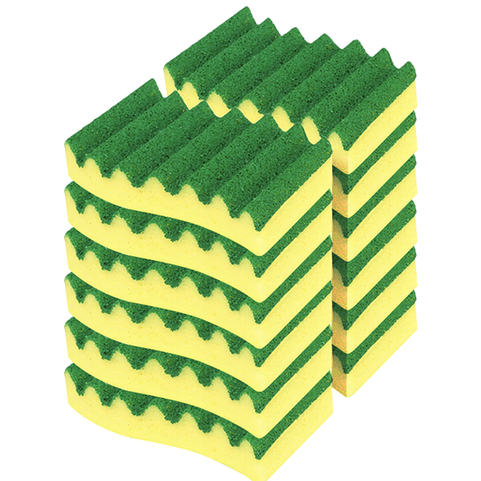 Heavy Duty Scrub Sponges - 12 Pack